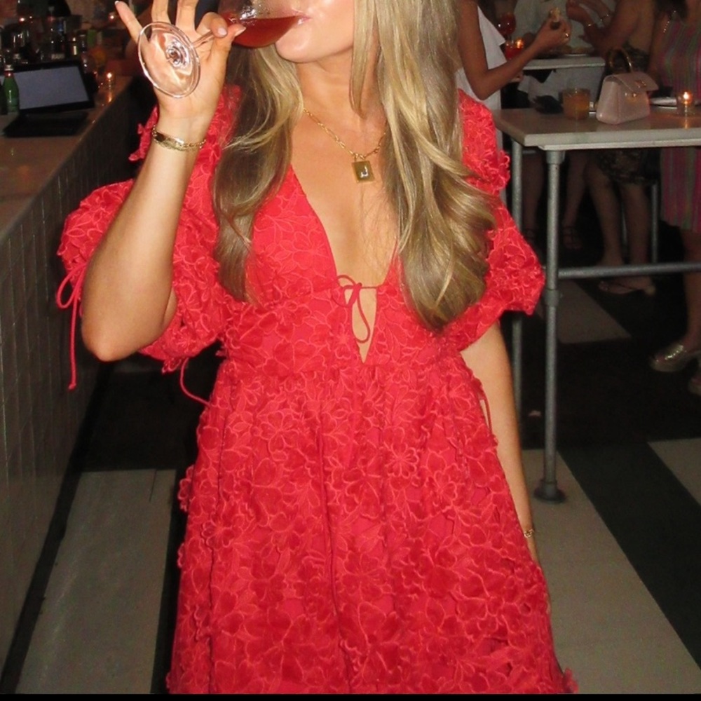 RED For love & lemons mini dress